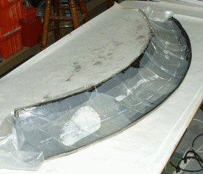 vacuum bagged part.